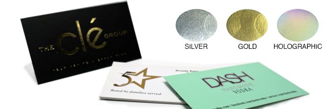 Flat Foil Business Cards