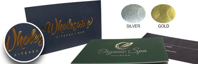 Raised Foil Business Cards