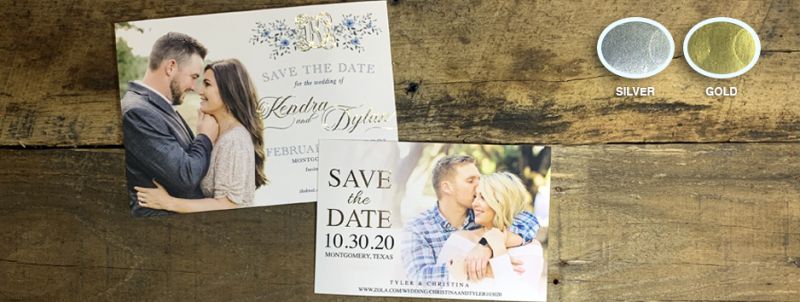 Raised Foil Invites/ Save the Date